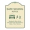 Signmission Designer Series-Safe School Students Must Enter And Exit From Driver Si, 18" L, 24" H, TG-1824-9755 A-DES-TG-1824-9755 - alternate 1